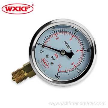 Stainless Steel Dual Scale Pressure Gauge for Pneumatic Compressed Air Regulator